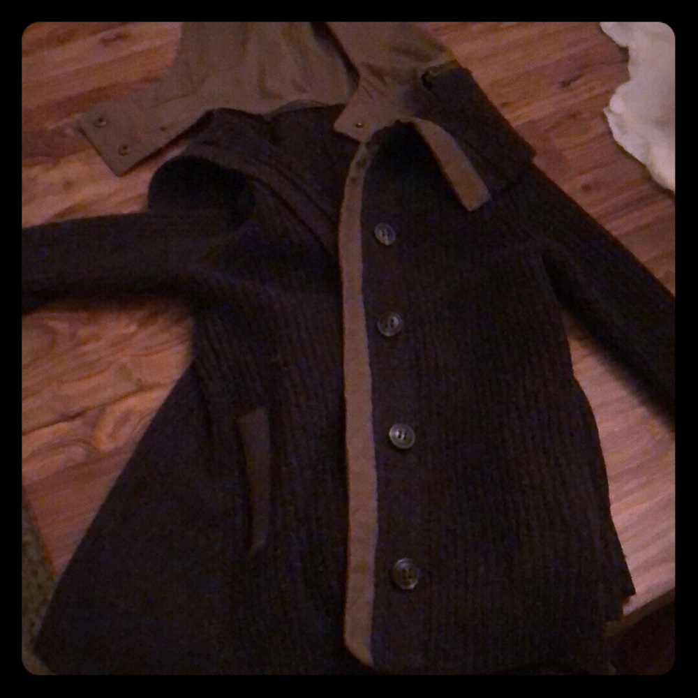 Anthropologie Green Hoodie